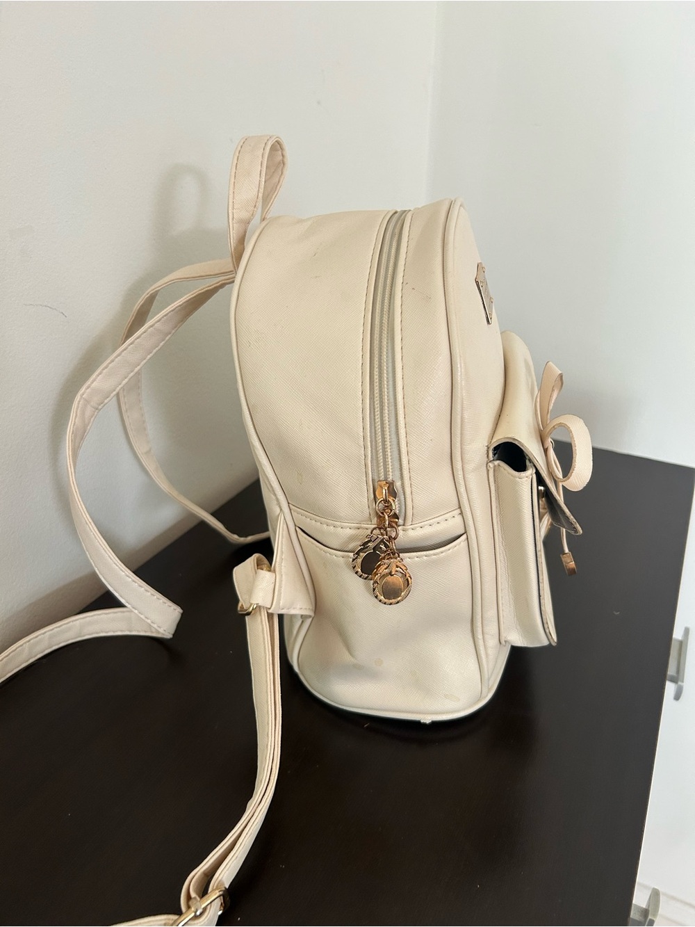 Cream Mini Backpack - Picture 4 of 4